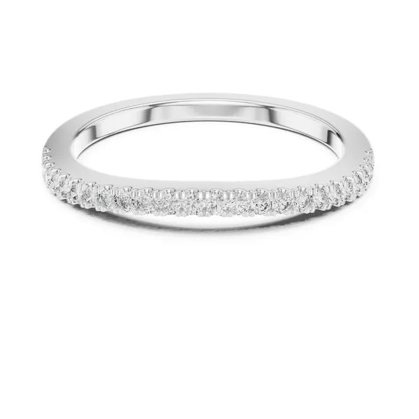0.22 Ct Lab Grown Diamond Pave Band in white gold